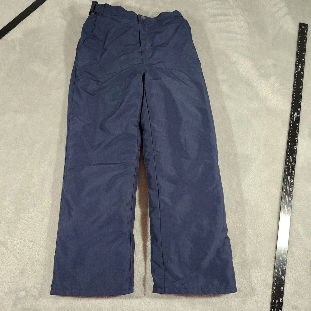 Childrens Place Snow Pants Kids 8 Navy Adjustable Waist Insulated Skiing Sleding
